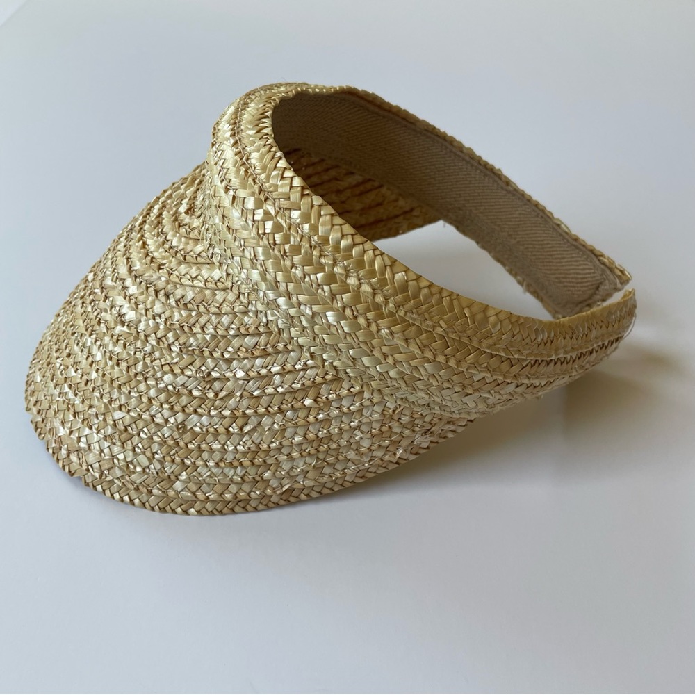 Straw Slip On Braid Visor Hat